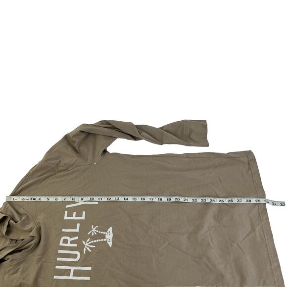 New Mens Hurley Long Sleeve Hoodie Tee T-Shirt Sz S NWT Palm Tree - Picture 8 of 8